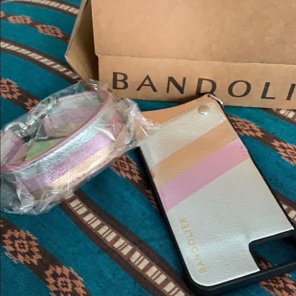 New Bandolier with wrist cuff, never used iPhone 7